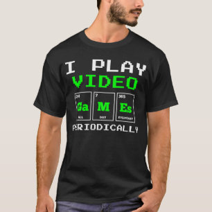 T-shirt Éléments de jeu de science pour les joueurs