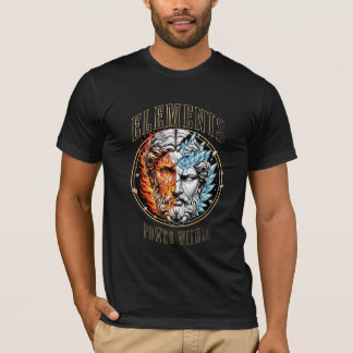 T-shirt Éléments de pouvoir intérieur - Statue de feu et d
