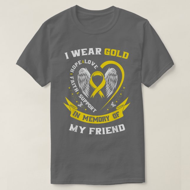 T-shirt Eléments de sensibilisation au cancer de l'enfance (Design devant)
