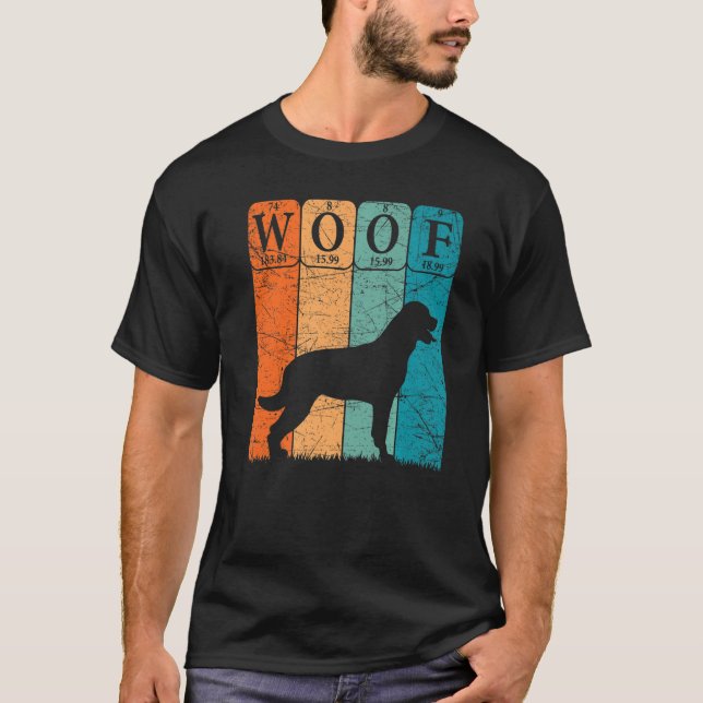 T-shirt Eléments de tableau périodique de chien Rottweiler (Devant)