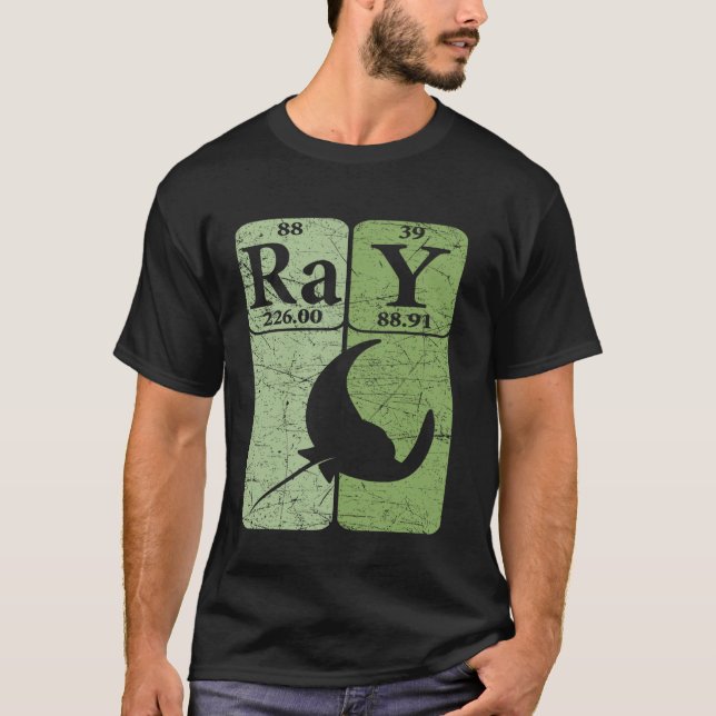 T-shirt Éléments de tableau périodique de raie manta paste (Devant)