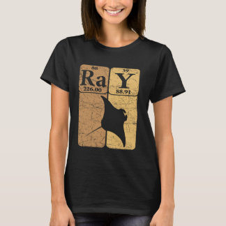 T-shirt Éléments de tableau périodique de raie manta paste