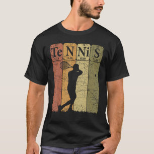 T-shirt Éléments de tableau périodique de tennis Joueur de
