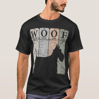 T-shirt Éléments de tableau périodique du chien Terrier Éc