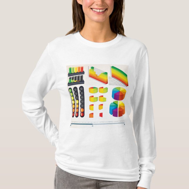 T-shirt Éléments d'infographie et visualisation de données (Devant)