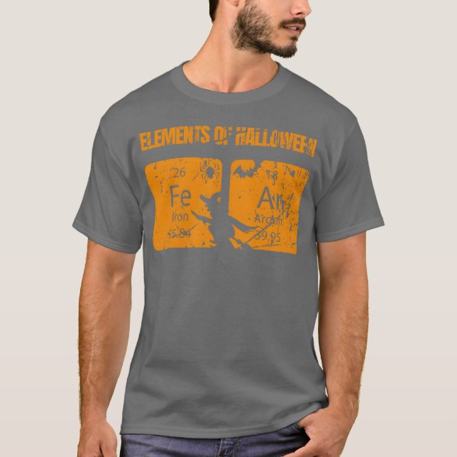 T-shirt Éléments du cadeau Halloween (Devant)