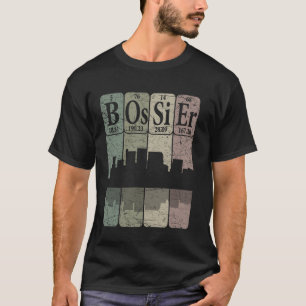 T-shirt Éléments du tableau périodique de Bossier Bossier 