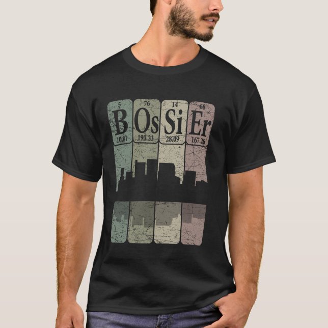 T-shirt Éléments du tableau périodique de Bossier Bossier  (Devant)