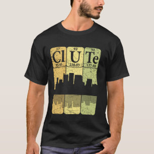 T-shirt Éléments du tableau périodique de Clute Clute Texa