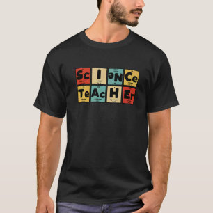 T-shirt Éléments du tableau périodique du professeur de sc