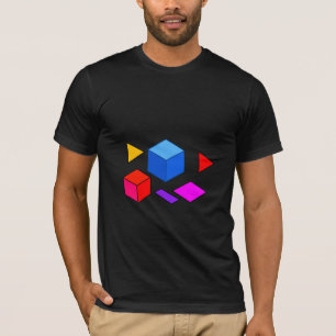 T-shirt Éléments Géométriques Abstraits pour Minimaliste