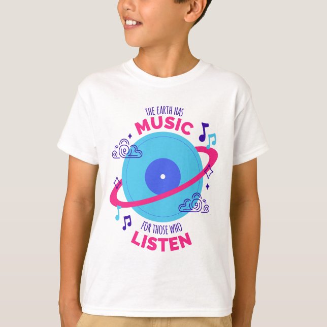 T-shirt Eléments Musique Vie universelle (Devant)
