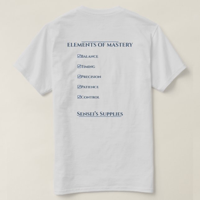 T-shirt Elements of Mastery (Design dos)