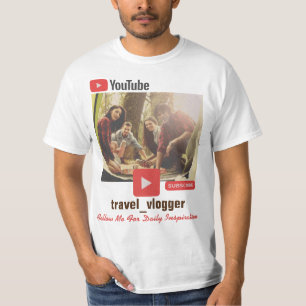 T-shirt Eléments promotionnels de canal vidéo personnalisé