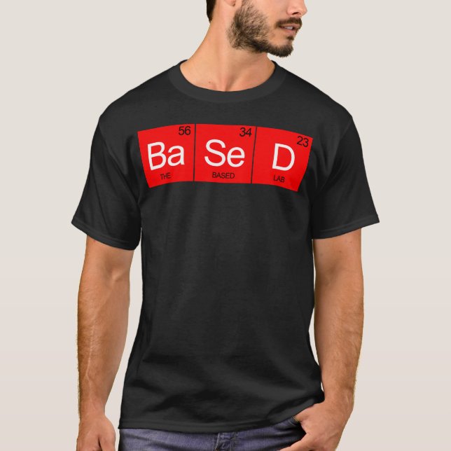T-shirt Éléments rares BASÉS de LABORATOIRE (Devant)