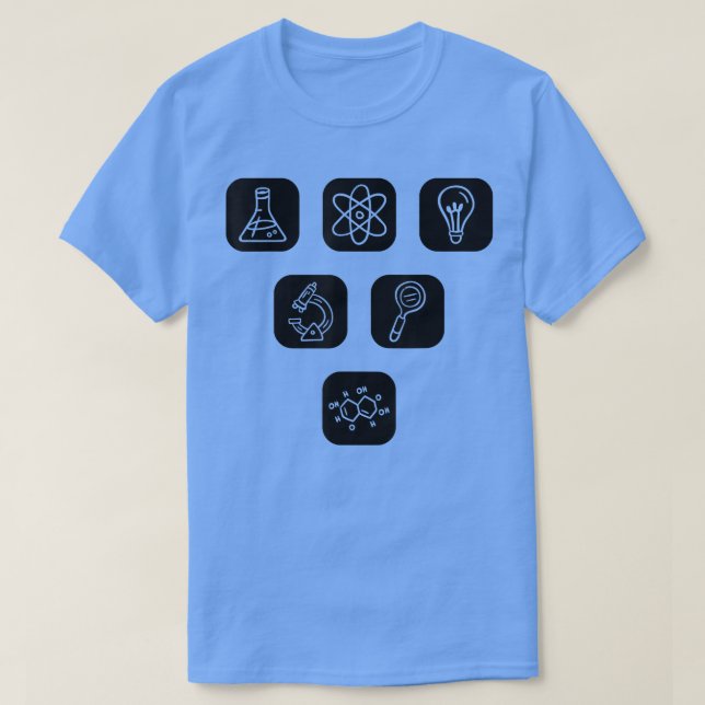T-shirt Éléments scientifiques Articles Enseignant Étudian (Design devant)