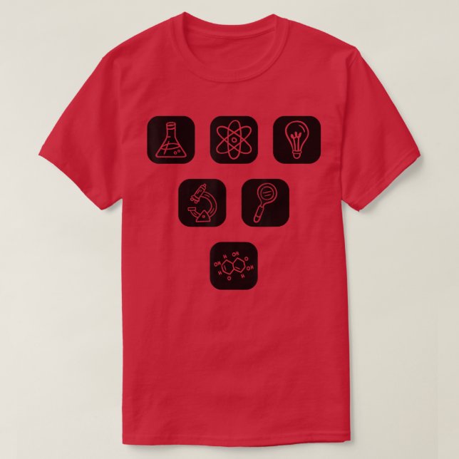T-shirt Éléments scientifiques Articles Enseignant Étudian (Design devant)