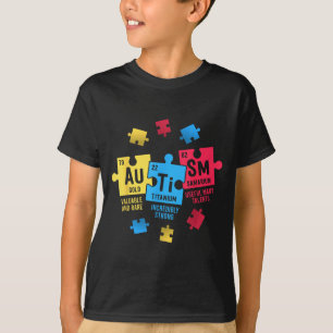 T-shirt Éléments Tableau Périodique TSA Sensibilisation à