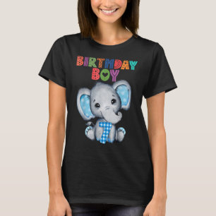 T-shirt Elephant 7e anniversaire garçon 7 ans thème Eleph