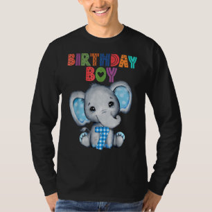 T-shirt Elephant 7e anniversaire garçon 7 ans thème Eleph