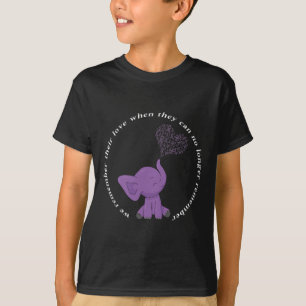 T-shirt Éléphant à arc violet de Heimerheimer Monat I Endh