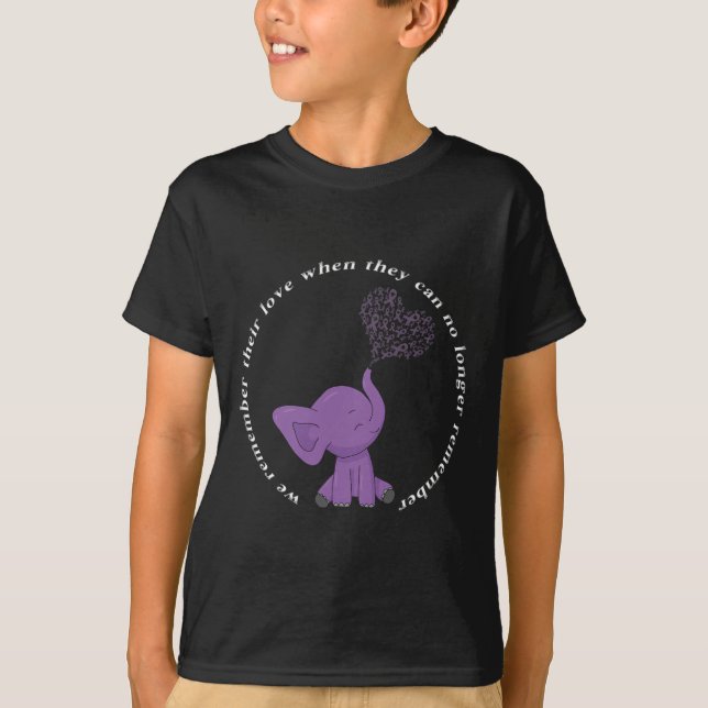 T-shirt Éléphant à arc violet de Heimerheimer Monat I Endh (Devant)