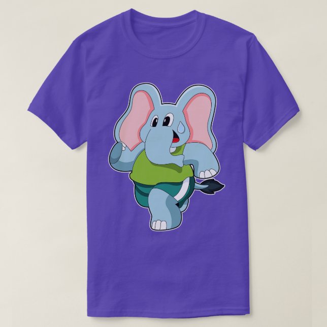 T-shirt Eléphant à la course (Design devant)