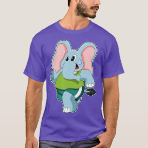 T-shirt Eléphant à la course