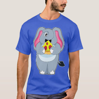 T-shirt Eléphant À La Pizza