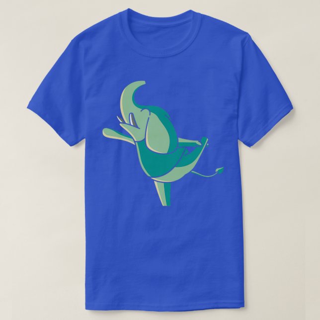 T-shirt éléphant aérobie (Design devant)