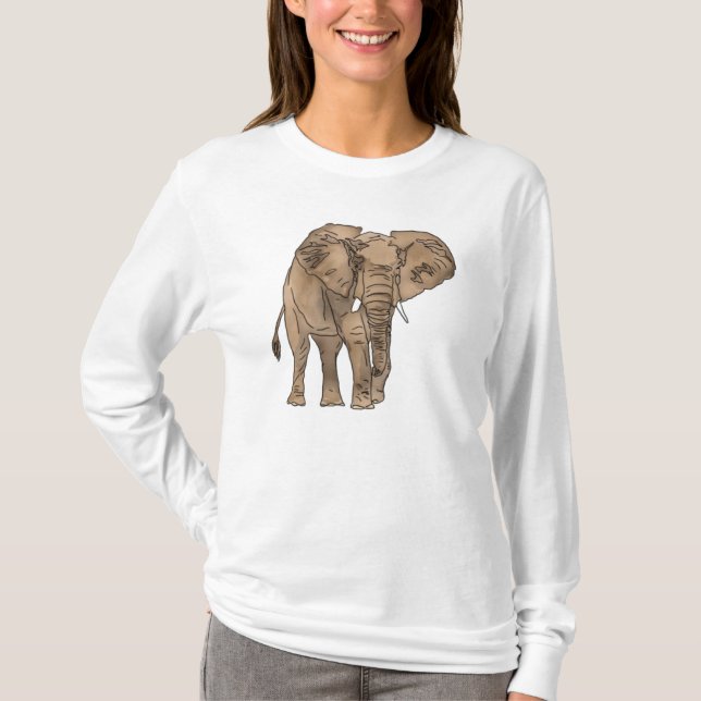 T-shirt Éléphant africain (Devant)