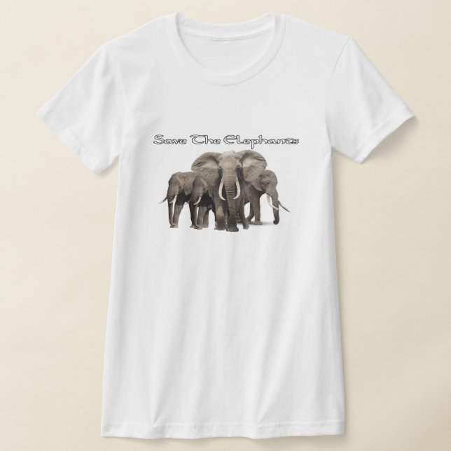 T-shirt éléphant africain (Poser)