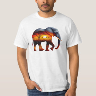 T-shirt éléphant africain