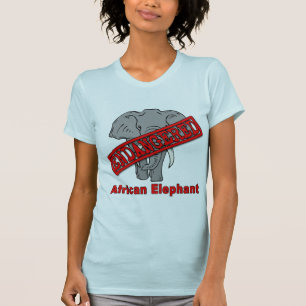 T-shirt Éléphant africain animal mis en danger