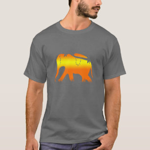 T-shirt Éléphant africain marchant à l'aube