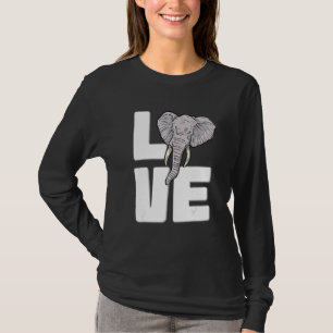 T-shirt Elephant Aimer mignon Elephant Graphique Sauver An