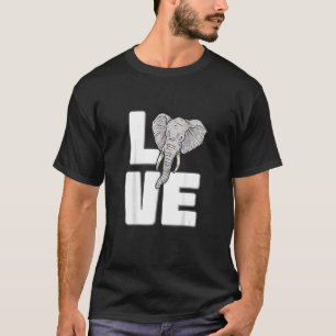 T-shirt Elephant Aimer mignon Elephant Graphique Sauver An