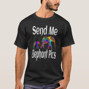 T-shirt Elephant animal sauvage M'envoyer Elephant Pics Ar