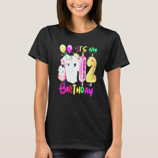 T-shirt Éléphant Anniversaire C'est Mon 12e Anniversaire F