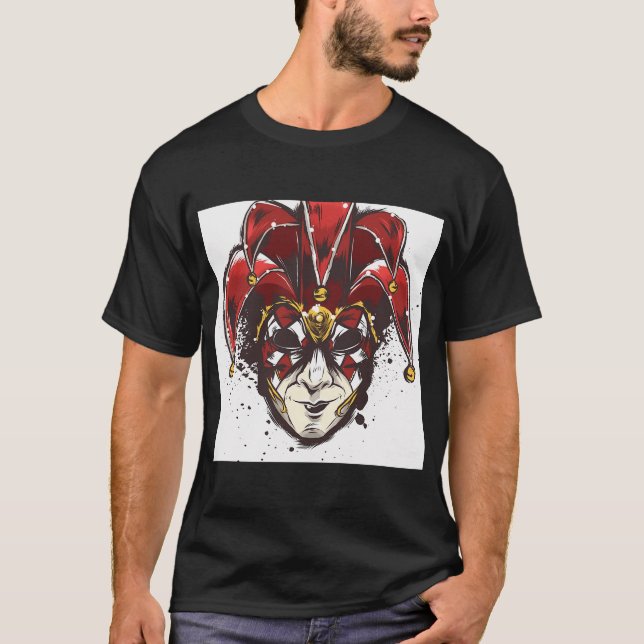 T-shirt Éléphant au coucher du soleil. (Devant)