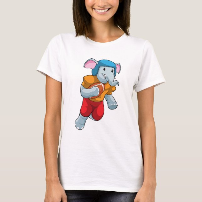 T-shirt Elephant au football (Devant)
