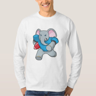 T-shirt Elephant au football avec équipement