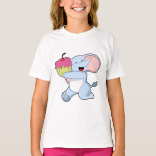 T-shirt Eléphant au gâteau