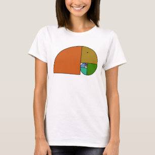T-shirt Eléphant au ratio d'or - Spirale Fibonacci 2