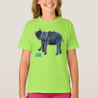 T-shirt éléphant au zoo de Mabell pour les enfants