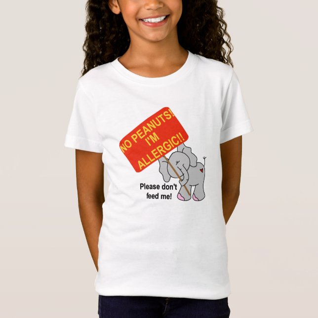T-Shirt Éléphant aucunes arachides (Devant)