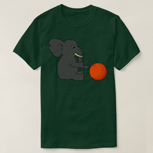 T-shirt Eléphant avec balle (Design devant)