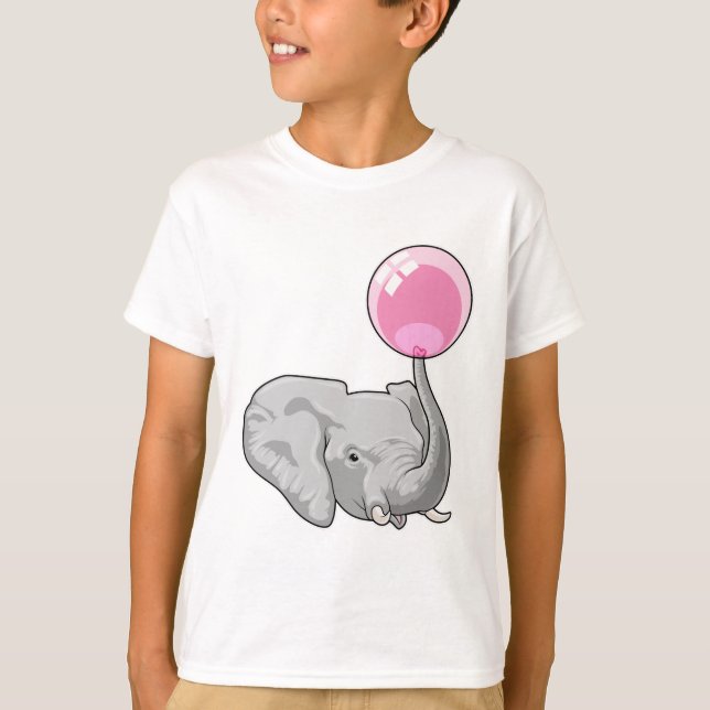 T-shirt Eléphant avec ballon (Devant)