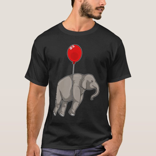 T-shirt Eléphant avec ballon (Devant)