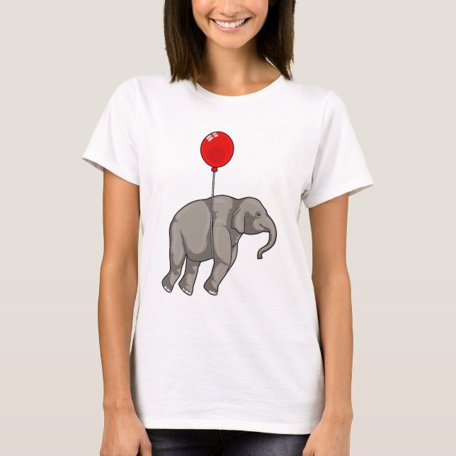T-shirt Eléphant avec ballon (Devant)